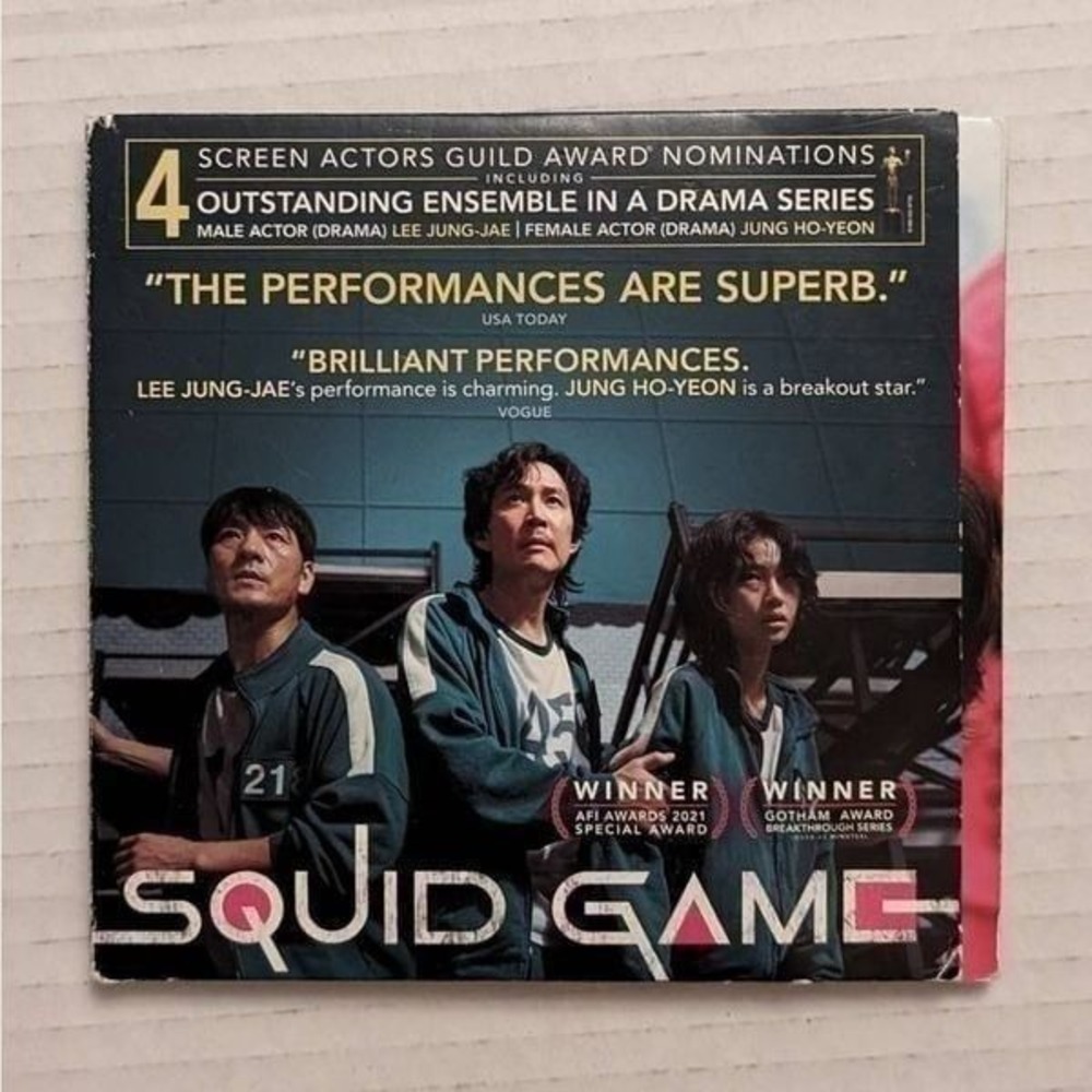 Squid Game (DVD, 2021) 3‎ Disc Set Full Season 9 eps FYC Screener Promo Netflix